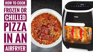 AIR FRIED FROZEN PIZZA How To Cook Frozen Pizza In An Air Fryer Tower T17039 11L 5IN1 Air fryer [upl. by Mae]