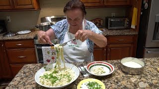 Italian Grandma Makes Fettuccine Alfredo [upl. by Starling]