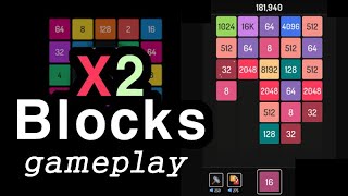 X2 Blocks merge puzzle 2048 game how to play [upl. by Falk]