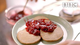 Nigellas oat pancakes with raspberries and honey recipe  BBC [upl. by Grae]