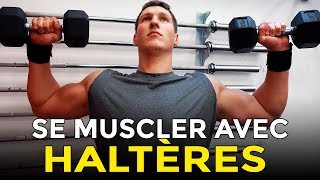 8 EXERCICES POUR SE MUSCLER AVEC DES HALTÈRES EN MUSCULATION [upl. by Delahk]