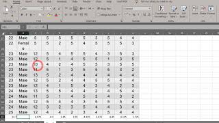 How to calculate the overall mean of a Likert scale on Excel [upl. by Xever]