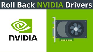 How To Roll Back NVIDIA Graphics Card GPU Drivers [upl. by Yenaiv]