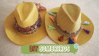 DIY Sombreros perfectos para el verano y viajar  DIY easy Hats [upl. by Gudrin762]