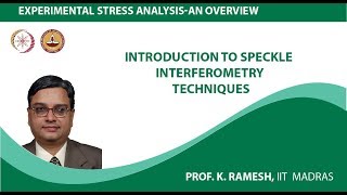 Introduction to Speckle Interferometry Techniques [upl. by Clementis]