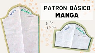 Cómo hacer PATRÓN básico de MANGA 📐 [upl. by Attenra736]