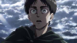 Attack on Titan Season 2  Colossal and Armored Titan Transform 60fps [upl. by Pergrim548]