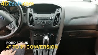 4quot to 8quot Factory SYNC 3 Upgrade Conversion  2015  2018 Ford Focus [upl. by Nikral]