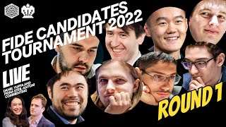 FIDE Candidates Tournament 2022 Round 1 [upl. by Emmit249]