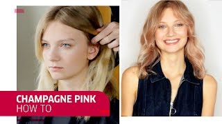 How to Create Champagne Pink Hair  Wella Professionals [upl. by Lewin966]