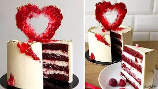 VÖRÖS BÁRSONY torta ❤️ Red velvet cake  BebePiskóta [upl. by Haskell]