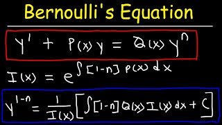 Bernoullis Equation For Differential Equations [upl. by Adnirb41]