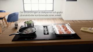 Bosch induktionshäll med inbyggd köksfläkt  2 produkter i 1 Accent line praktiskt och snyggt [upl. by Rotsen11]