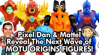 Mega Jay Retro Reacts to Pixel Dans MOTU Origins Figure Reveals  HeMan Stinkor Webstor Mosquitor [upl. by Wakefield]