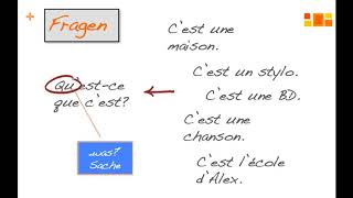 3 Fragen stellen Französisch Anfangsunterricht [upl. by Nilyahs]