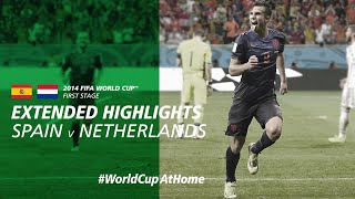 Spain 15 Netherlands  Extended Highlights  2014 FIFA World Cup [upl. by Llerred20]