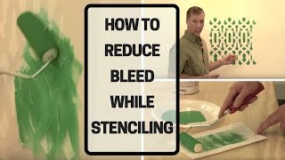 How To Reduce Bleed While Stenciling [upl. by Ahsie]