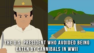 The President who avoided being eaten by cannibals in WWII [upl. by Aikemot]