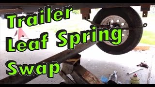 Replace worn Trailer Leaf Springs [upl. by Reniar333]