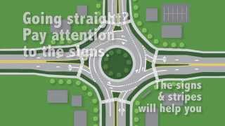 Navigating A MultiLane Roundabout [upl. by Ellehcram]