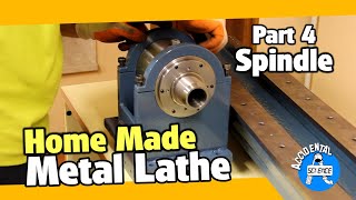 Headstock spindle for DIY metal lathe  part 4 [upl. by Anatola599]