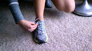 Hannahs OneHanded Shoe Tying [upl. by Ajtak]