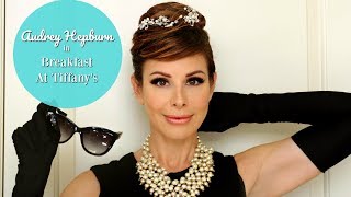 AUDREY HEPBURN MAKEUP amp HAIR TUTORIAL  Dominique Sachse [upl. by Eniamzaj]