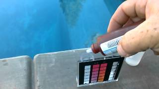 Testing Chlorine Level on Swimming Pool [upl. by Nicky]