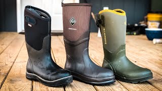 Homestead BOOT REVIEW  Muck Boots vs Bogs vs Lacrosse [upl. by Tilla107]