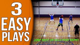 3 EASY and EFFECTIVE Youth Basketball Plays [upl. by Errecart]