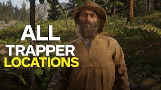 Red Dead 2 All Trapper Locations [upl. by Ahtikal]