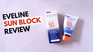 Eveline Sunblock Review UrduHindi [upl. by Eniak]