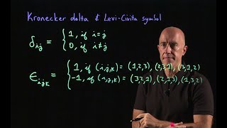 Kronecker delta and LeviCivita symbol  Lecture 7  Vector Calculus for Engineers [upl. by Hendon]