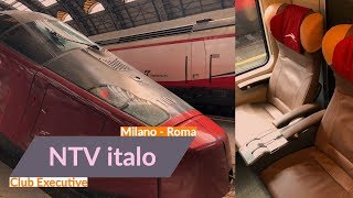 NTV italo Italys private highspeed train  Club Executive  Milano  Roma  Trip report [upl. by Hollah]