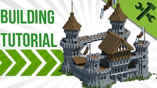 Minecraft How to Build A Medieval Castle  Build Tutorial [upl. by Ahsieit509]