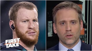 Carson Wentz’s career with the Eagles was a ‘bust’  Max Kellerman  First Take [upl. by Engelbert]