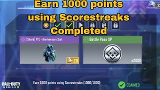 Earn 1000 points using Scorestreaks in Cod Mobile 2023 [upl. by Adnohsal346]