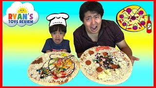 PIZZA CHALLENGE RYAN TOYSREVIEW [upl. by Yllib]