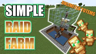 EASY Raid Farm Minecraft  Totem of Undying Farm [upl. by Aioj196]