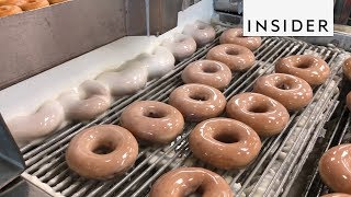 How Krispy Kreme Doughnuts Are Made [upl. by Euqinay]