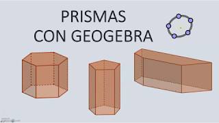 Prismas con geogebra [upl. by Shulem]