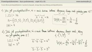 Prawdopodobieństwo  kurs podstawowy [upl. by Etnuahc672]
