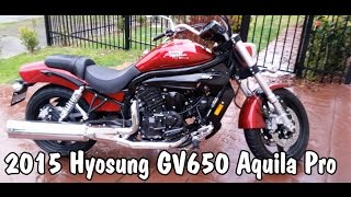 Hyosung GV650 Aquila Pro Review [upl. by Jewelle959]