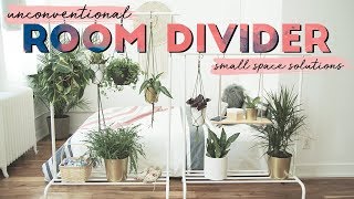 DIY Unconventional Room Divider  Small Space Solutions [upl. by Nuawaj14]