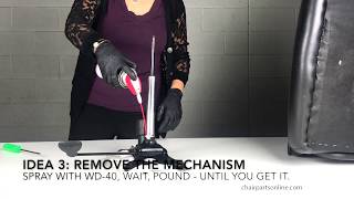 Office Chair Gas Cylinder Removal  More Ideas  chairpartsonline [upl. by Uthrop]