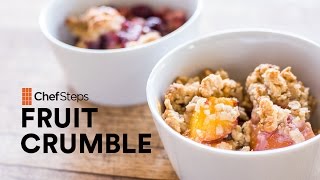 Simple Fruit Crumble with Oatmeal Streusel Topping [upl. by Elstan]