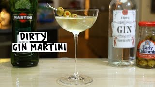 Dirty Gin Martini  Tipsy Bartender [upl. by Magdalen]