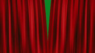 Red Curtains Drawn Open  green screen bkgrnd  AE [upl. by Goode]