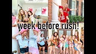 SORORITY RUSH WORK WEEK VLOG  University of Alabama Pi Beta Phi [upl. by Asiak52]