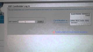 How to check your EBT Card balance  New Website [upl. by Irok]